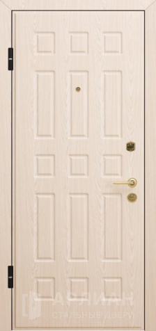 Фото №2 «Входная дверь уличная с отделкой светлым ламинатом  №75»